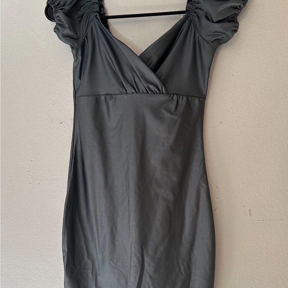Elegant Gray Women's Dress